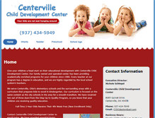 Tablet Screenshot of centervillechild.com